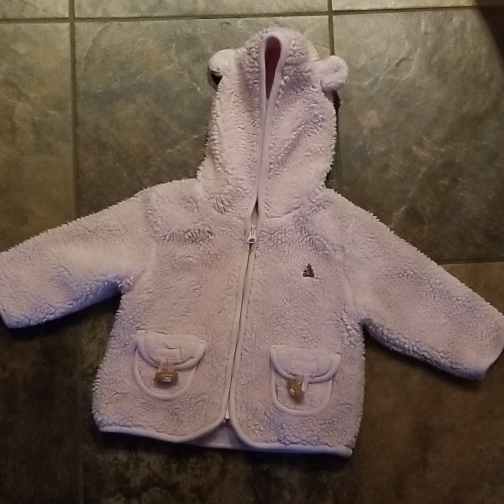 Hooded fluffy jacket